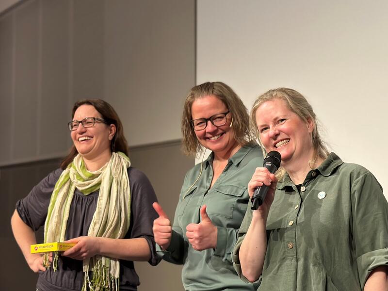 Jana Hoffmann og Berit Langset fortalte om egne erfaringer og tips fra budsjettprosessen