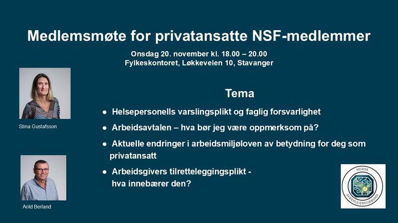 Plakat - medlemsmøter for privatansatte